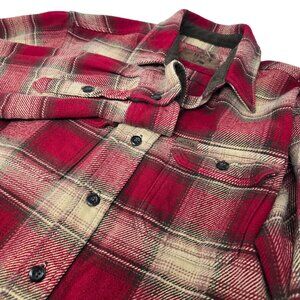 Orvis Button Up Shirt Jacket Medium Men's Long‎ Sleeve Pockets